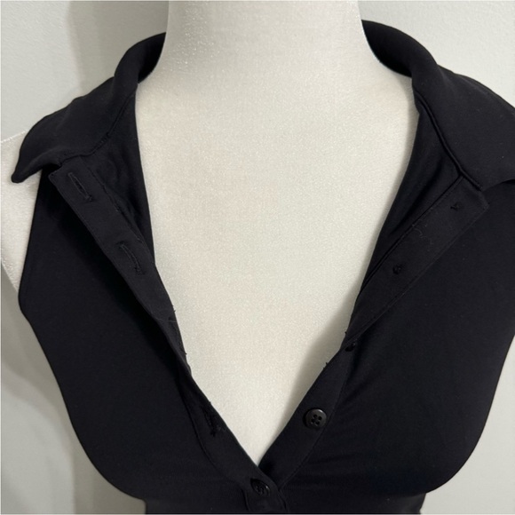 ALO YOGA Black Sleeveless Collared Charmed Tennis Athletic Dress Size X-small - Picture 13 of 16